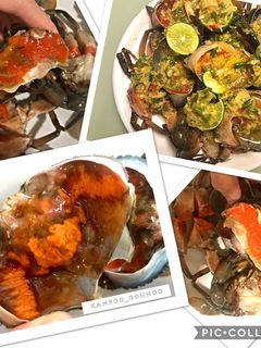 รูปของ ปูไข่ดองน้ำปลากวน ปูสด ไข่ใหญ่ ไข่แน่น