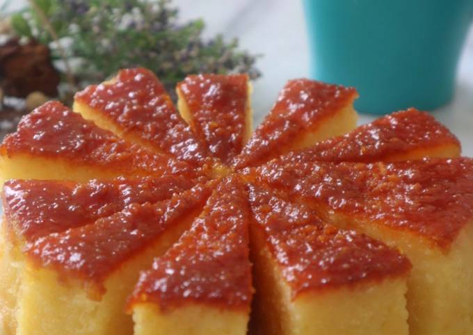 Resep Steamed Casava Cake With Caramel Oleh Phie Kitchen Cookpad