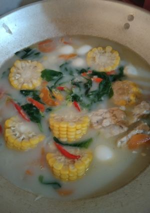 Foto resep Bobor Bayam Telur Puyuh