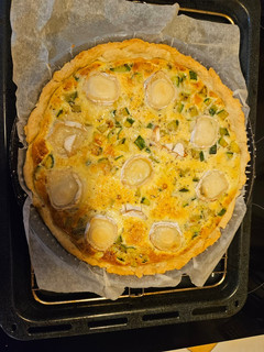 Une photo de Tarte courgettes et chèvre
