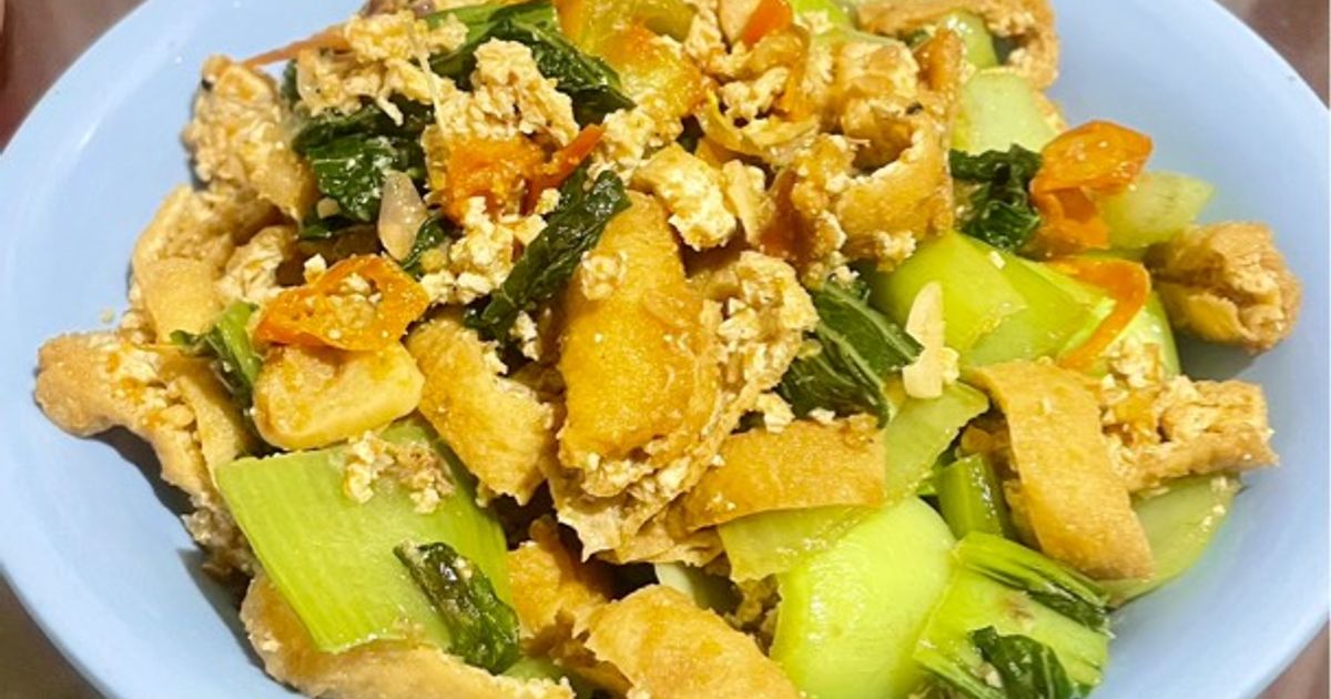 🥬 Tumis Pokcoy Tahu Telur Kepiting 🦀