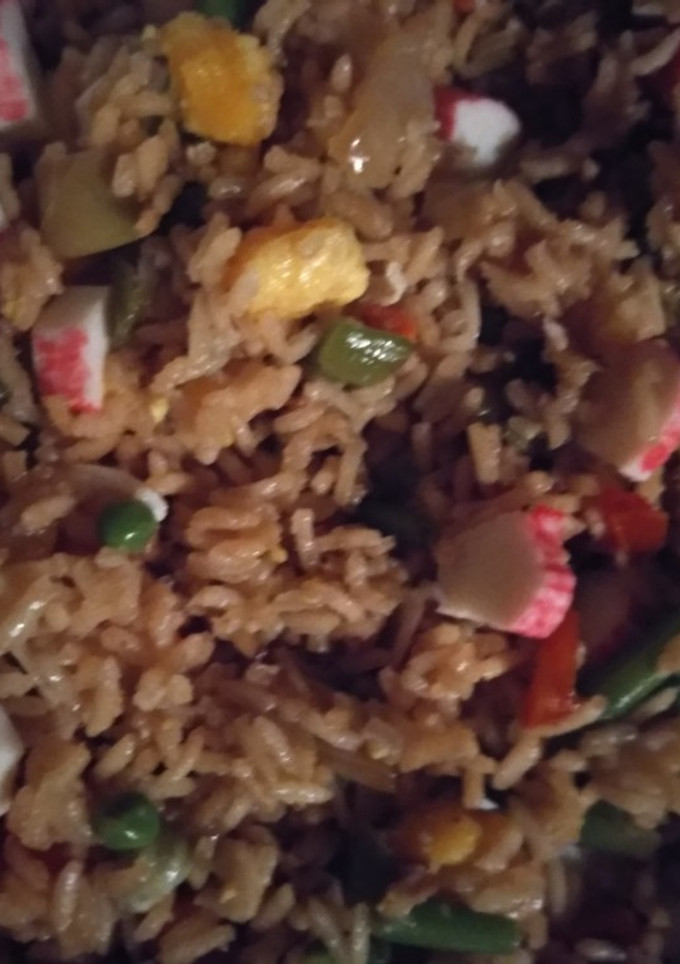 Una foto de Arroz italochino con menestra