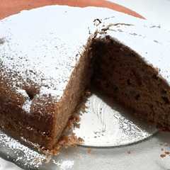 Una foto de Torta de Nesquik y pera