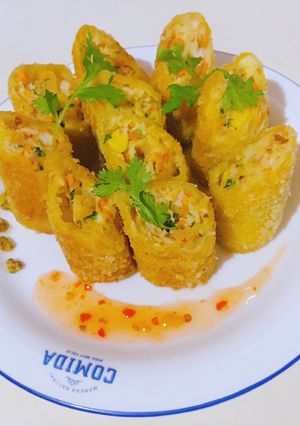 Hình của món Chả tôm rau củ.