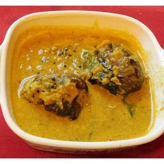 A picture of Stuffed Brinjal masala curry (bagaara bain).
