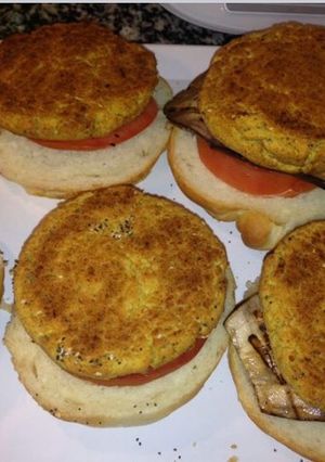 O poză a rețetei Hamburger de năut (vegan).