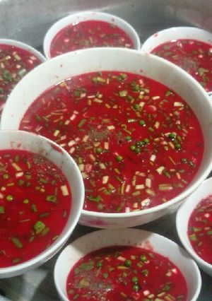 Hình của món Huyết tấp dê món kinh dị đây.