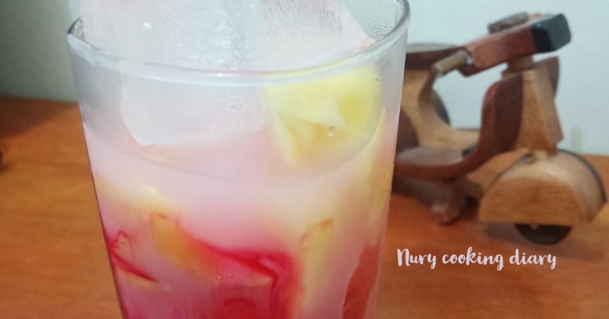 Es Setup Nanas (menu buka puasa simple)