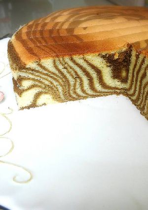 Foto resep Ogura zebra cake