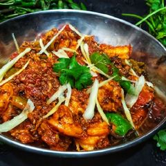 Prawns angara karahi A picture of Prawns angara karahi.