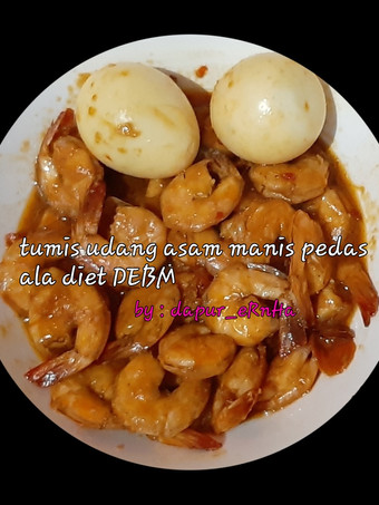 Langkah Mudah untuk Menyiapkan Tumis udang asam manis pedas Enak Dan Mudah