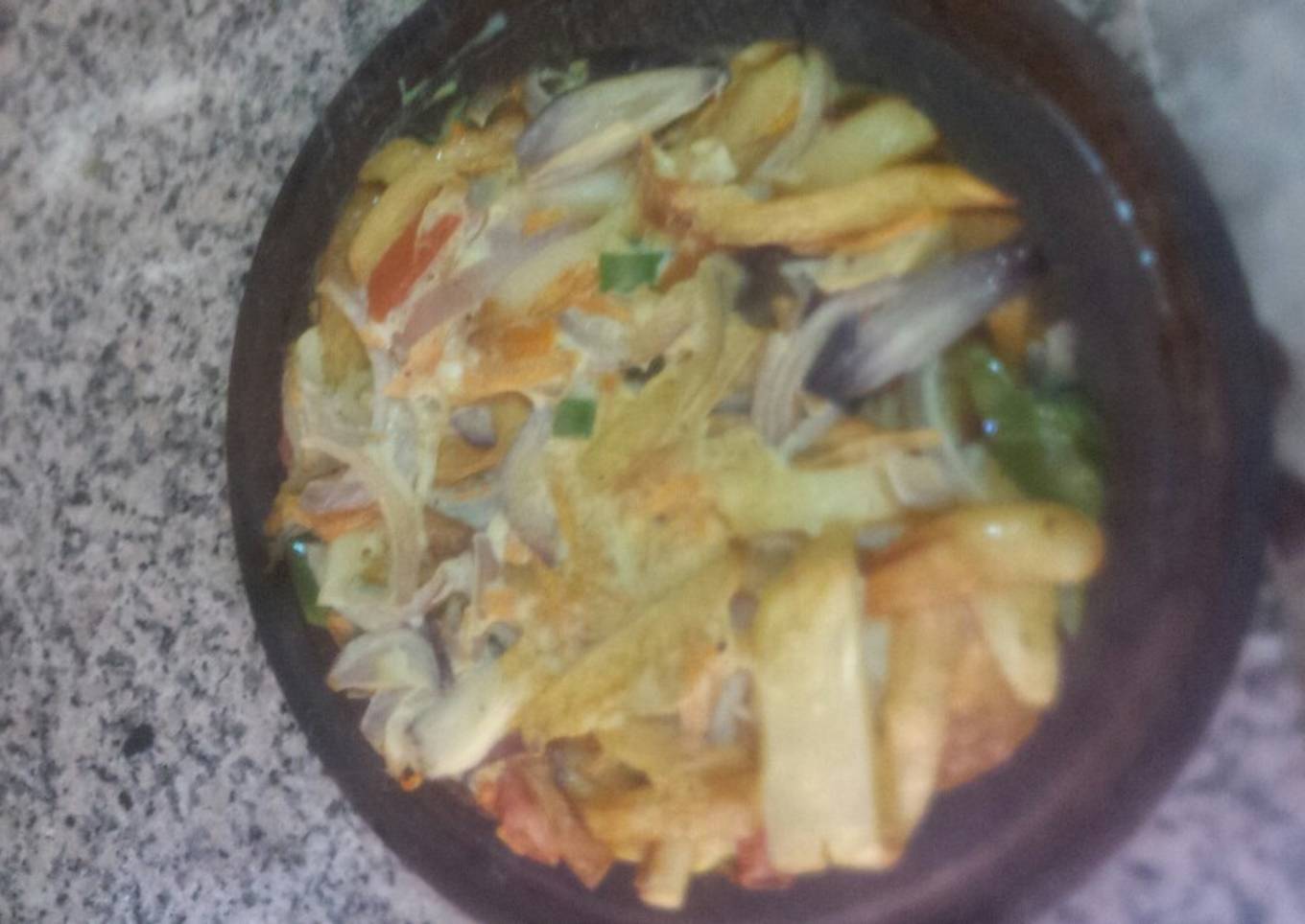 Tortilla de papas y batatas