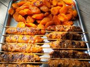 Una foto de boniato a la parrilla