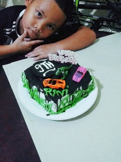 Foto resep Cake ultah rumahan sederhana