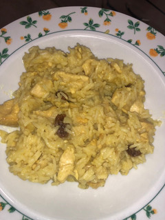 Una foto de Pollo al curry