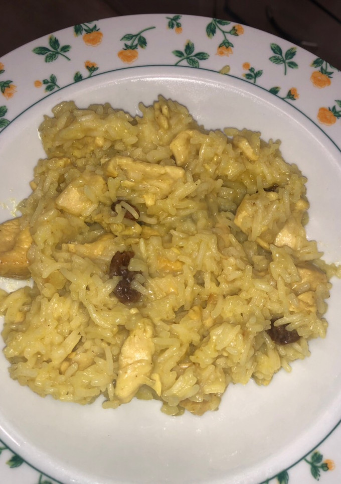 Una foto de Pollo al curry