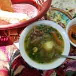 Tajik style beef and veg soup