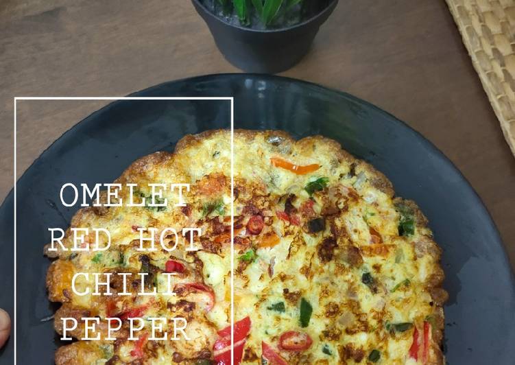 Cara Mudah Memasak Omelet Red Hot Chili Pepper yang Mudah