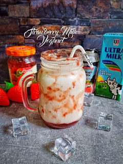 Foto resep Strawberry Milk Yoghurt