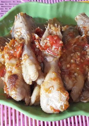 Foto resep Kepala ayam pedas manis