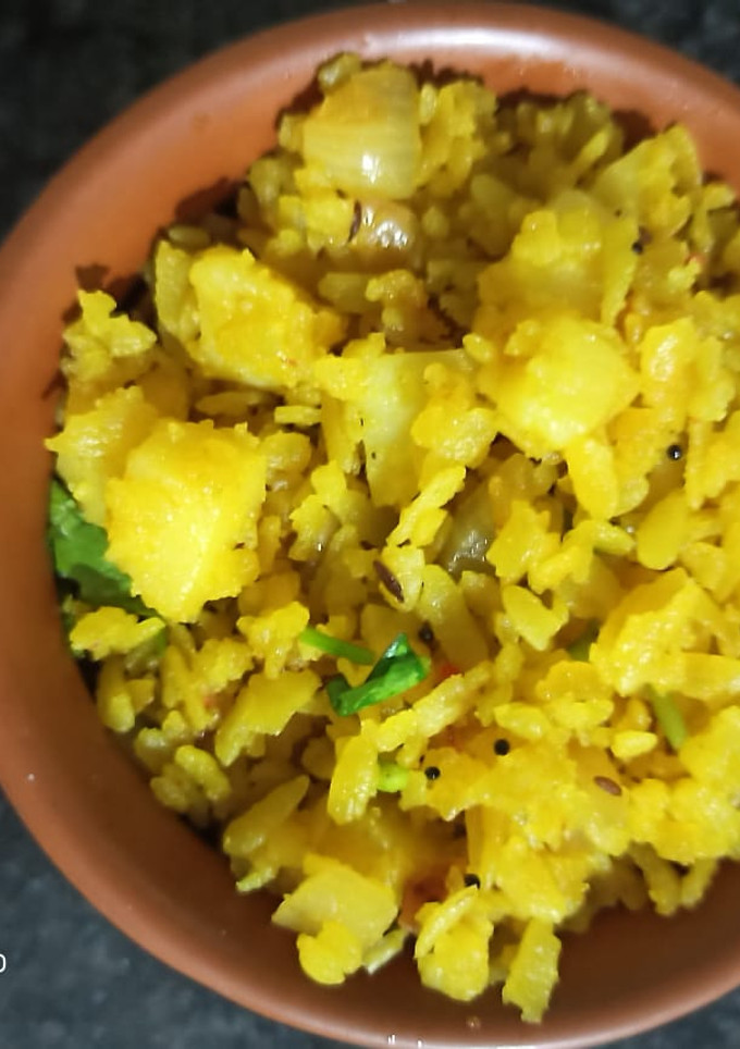 A picture of Kanda poha.