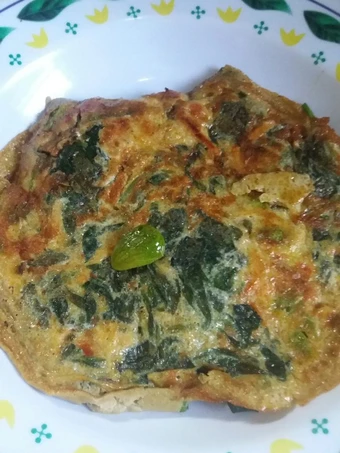 Easy Ways Make Recipes Omelet daun ginseng sambal pete teri medan the Perfect Appealing.