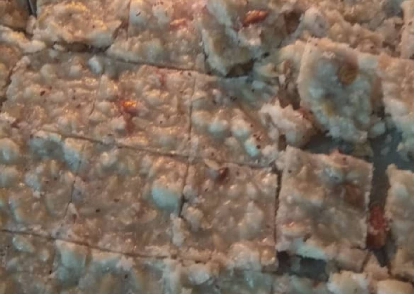 Shahi Coconut Panjiri/Burfi/Tukdi with Nuts
