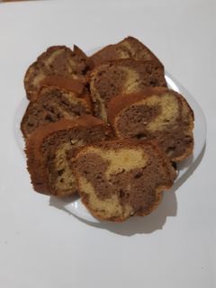 عکسی از دستور کیک دورنگ