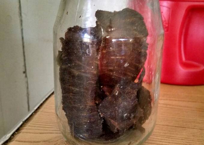 Steps to Prepare Popular Becky&amp;#39;s Beef Jerky for Types of Food