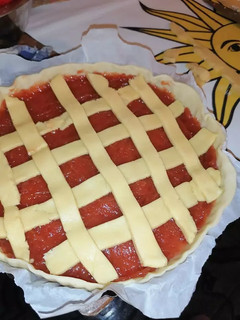 Una foto de Pasta frola de membrillo