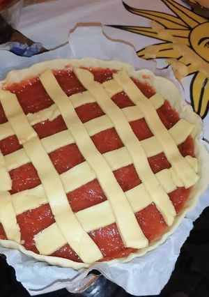 Una foto de Pasta frola de membrillo