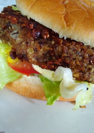 Una foto de Hamburguesa de lenteja