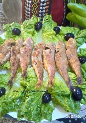 Une photo de Poisson rouget 🎏 à la laitue 🥗