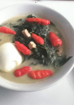 Foto resep Sayur Daun Singkong Kuah Soto Betawi