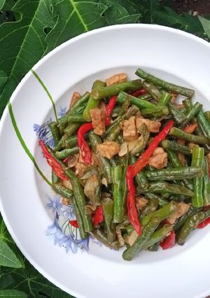 Foto resep Tumis Kacang Panjang & tempe