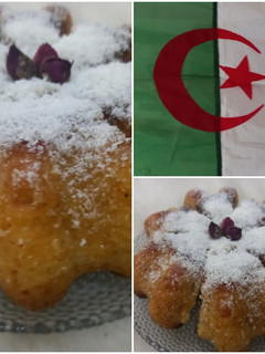 صورة لوصفة كيكة فرحة بلادي الجزائر الحبيبة