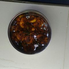 A picture of Nadan prawn fry chemeen fry.