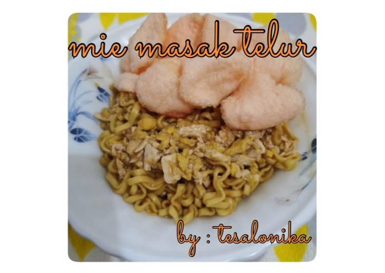 Resep Mie Masak Telur yang Enak Banget