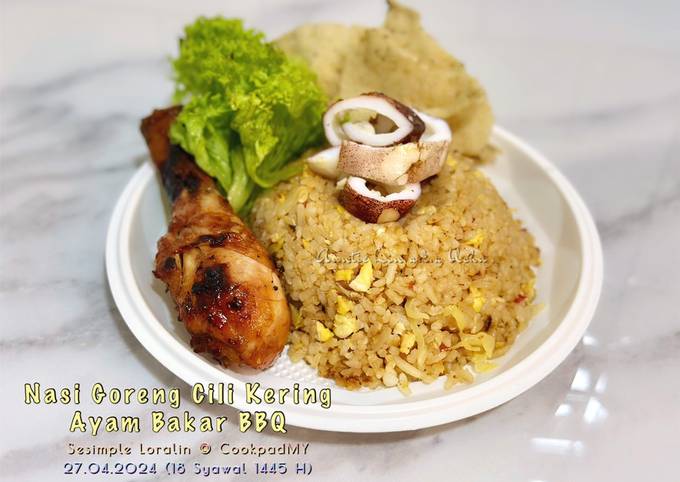 Resipi Nasi Goreng Cili Kering Ayam Bakar BBQ oleh Sesimple Loralin ...