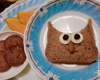 New Recipe Owl sandwich Savory Delicious