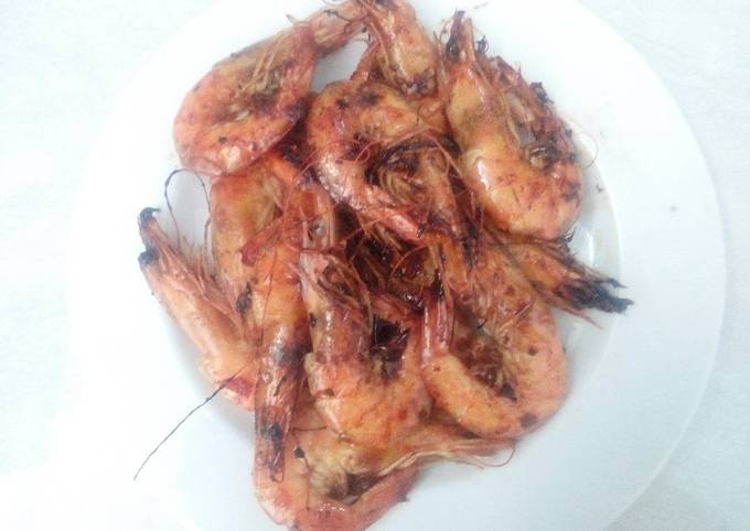 Udang Bakar Madu Pedas