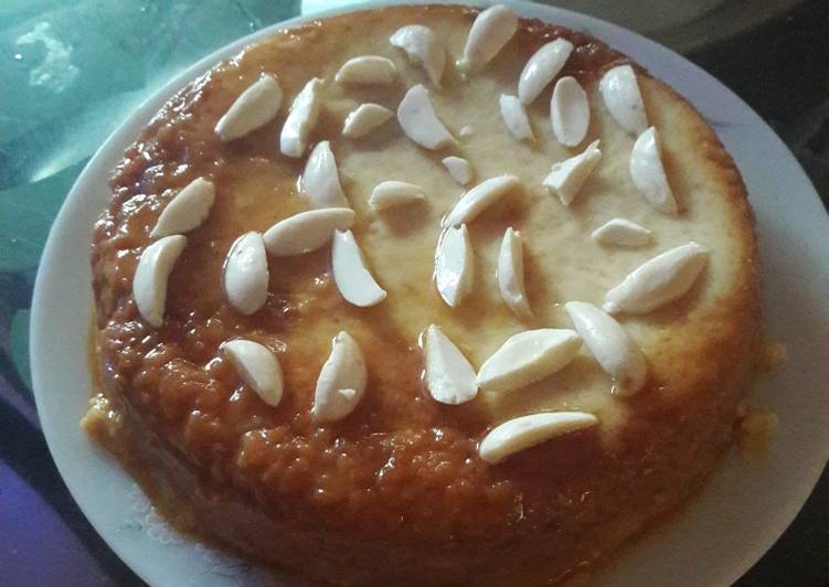 Caramel custard bread pudding Caramel custard bread pudding