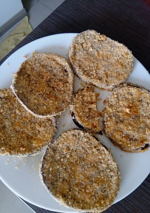 Una foto de Milanesas de berenjena