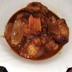 A picture of Chilli egg potato.