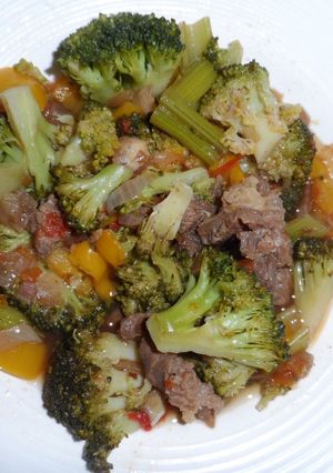 A picture of Beef brocolli.
