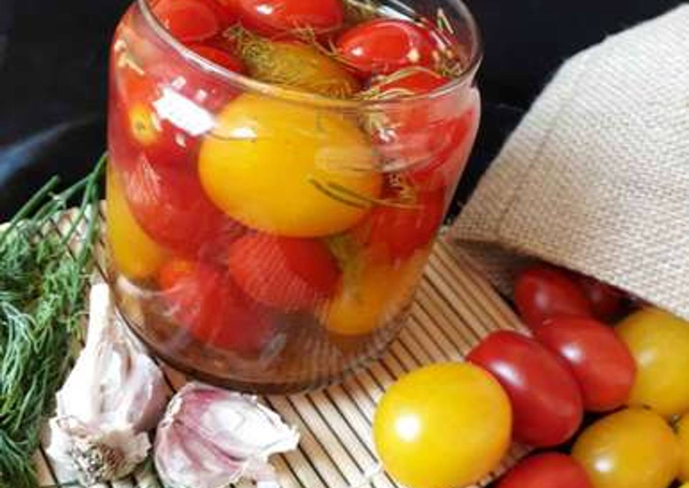 Recipe of Homemade Pickled Cherry Tomatoes