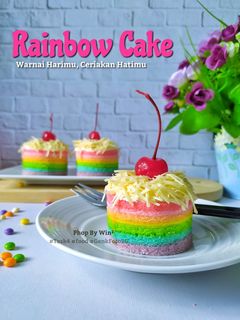 Foto resep Mini Rainbow Cake