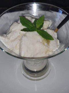 A picture of Vegan Pineapple Ripple Ice Cream.
