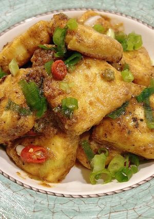 金沙豆腐 的食譜成品照片