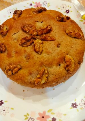 A picture of Banana walnut cake.